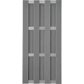 GROEN & JANSSEN Zaun Teilelement GroJa Merano vormontiert ohne Pfosten 84,30 x 180 cm grau