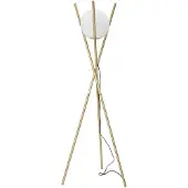 Mauro Ferretti Glamy X Stehleuchte – 1-flammige E27-Stehleuchte aus goldfarbenem Metall und weißer Glaskugel (Ø 55 x 155 cm) – Glamouröses, minimalistisches Design