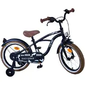 Volare Black Cruiser Kinderfahrrad - Jungen - 16 Zoll - Schwarz