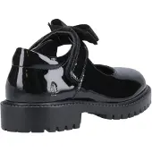 Hush puppies Astrid Schleife Leder Mädchenschuhe Schwarz