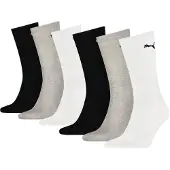 Puma Socken "UNISEX CREW SOCK 6P ECOM" 6 Paar, Cat-Logo, Frottee-Sohle, Ripp-Bündchen
