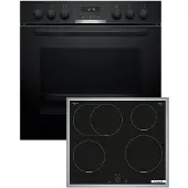 Bosch HND615LS62 Herdset XXL-Backofen 3D-Heißluft AutoPilot LCD-Display