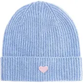 Zwillingsherz Beanie "Beanie with Heart-Patch" Rippstrick, mit breitem Umschlag, wärmend