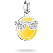 Thomas Sabo Smiley World Sunglasses Charm-Anhänger Connect Silber