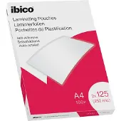 Ibico Adhesive A4 125 Mic Laminierhüllen 100 Einheiten