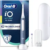 Oral-B iO My Way, Teenager, Vibrierende Zahnbürste, Tägliche Pflege, Sensibel, Super sensitive, Whitening, Blau, 10 Jahr(e), Akku