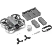 DJI Neo 2 Fly More Combo, 4 Rotoren, 12 MP, 2688 x 1512 Pixel, 7000 m, 1606 mAh, Schwarz, Grau