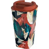 Pricenet Vaso Cafe Doble Pared - Doppelwandiger Becher 450 ml (Herbst Herbst)