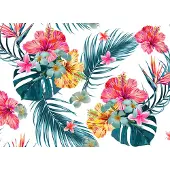 Living Walls Fototapete "Designwalls Tropical Art 1" glatt Vlies, Wand, Schräge, Decke