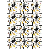 Komar Vliestapete "Digitaldruck Vlies - Mickey Mouse Foot Labyrinth - Größe 200 x 280 cm" bedruckt glatt Kinderzimmer