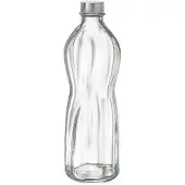 Bormioli Rocco Aqua Flasche 100cl mit Metallschraubverschluss - 6 Stück