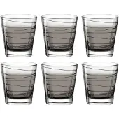 Leonardo Wasserglas Varia Struttura Anthracite 250 ml (6er Set)