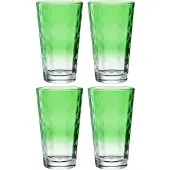 Leonardo Longdrinkglas Optic Hellgrün 540ml (Set von 4 Stück)