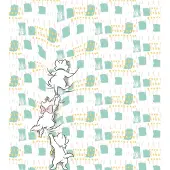 Komar Vliestapete "Digitaldruck Vlies - Kitty Climbers - Größe 250 x 280 cm" bedruckt glatt Kinderzimmer