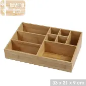 Kärkkäinen Bambou&Co. Bambus Organizer Sortierer Aufbewahrungsbox 31303