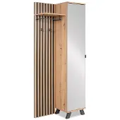 Homestyle4u Garderobe Flurgarderobe mit Spiegel Flurmöbel Garderobenpaneel