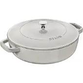 Staub Schmorpfanne Chistera, 28 Cm Rund Gusseisen Weisser Trüffel Weisser Trüffel