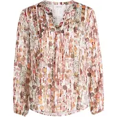 Cartoon Blusenshirt Damen braun gemustert, 40 824593-0001-00400