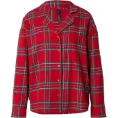 Hunkemoller Pyjamatop aus Flanell Rot