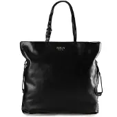 Replay Shopper Tasche Schwarz mit goldfarbenen Akzenten, abnehmbarem Umhängeriemen, 25x17x7 cm