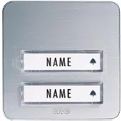 M-E Modern-Electronics MODERN-ELECTRONICS Klingeltaster KTA 2 Familie Silber (KTA-2 A/S)