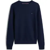 Tommy Hilfiger Rundhalspullover "SEASONAL STRUCTURE" mit Struktur, Rundhals, regular fit