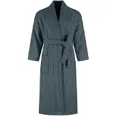 Yumeko Bademantel Baumwolle XL Blau - Eco, Bio & Fairtrade