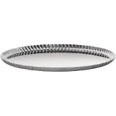 Alessi Pleats rundes Tablett aus Edelstahl 31cm