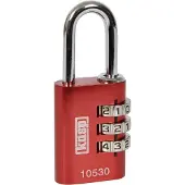 Kasp K10530REDD Hængelås 30 mm Rød Kombinationslås