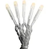 Konstsmide Feierliche LED Lichterkette IP20 transparentes Kabel 10 Dioden