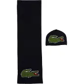 Lacoste Set Schal und Mütze RB1515-00 Dunkelblau