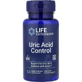 Life Extension , Uric Acid Control mit Terminalia bellirica-Fruchextrakt,vegane Kapseln 60 St