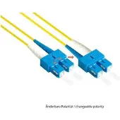 Varia LWL Patchkabel OS2 Duplex SC/SC LSZH 1m Singlemode gelb