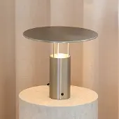 Piet Hein Tempel280 LED-Tischleuchte, silber, Höhe 24,5 cm - , Tempel280, dimmbar, Metallisch, für Schlafzimmer, Aluminium, Design