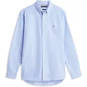 Tommy Hilfiger Oxford Dobby Regular Fit Shirt Shirt Blue/allover Größe: L | Casual hemden Outlet | Herren | Blau