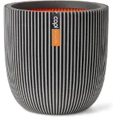 Capi Europe Pflanzgefäß 'Groove', anthrazit, ca. Ø 43 x H 41 cm