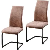 HTI Schwingstuhl Braun SallyP mit hoher Rückenlehne HxBxT 99x42x56 cm Sitzhöhe 47,5 cm