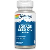 Solaray Borretschsamenöl Weichkapseln 1.000 mg, Gamma-Linolensäure Gla, Omega-6, kaltgepresst 50 St