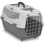 Papillon Reisebox mit Metalltür Grau