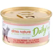 Almo Nature Daily Mousse mit Lachs Katzen-Nassfutter (85 g)