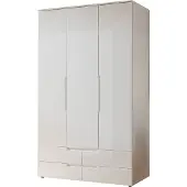 Pol-Power Spice Kleiderschrank Holzwerkstoff Melaminbeschichtet Weiß hochglanz