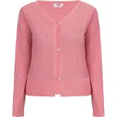Mymo Strickjacke Damen Rosa