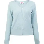 Mymo Strickjacke Damen hellblau