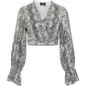 Faina Blouse portefeuille avec paillettes naemi