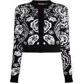MyMo ROCKS Strickjacke Damen schwarz
