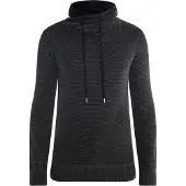 MO Strick Pullover Herren Schwarz