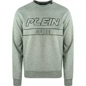 Plein sport Philipp schwarzes Logo grauer Pullover