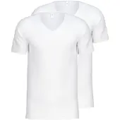 Calida Kurzarmshirt "Natural Benefit" V-Ausschnitt, feiner Single Jersey, elastisch