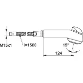 GROHE Eichelberg Vento Doppelstrahl-Brause für Spültischbatterien chrom - 44083626