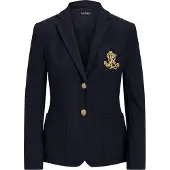 Ralph Lauren für Damen. 200797305005 Blazer Bullion Jacquard navy (XL), Lässig, Baumwolle, Marine